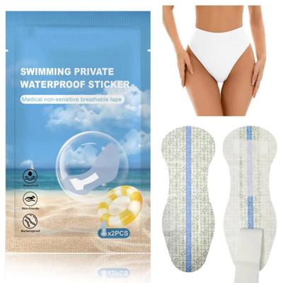 Гигиенические прокладки Наклейка для плавания Private Swimming Наклейка против обрастания PU Прозрачная Женские наклейки для плавания Кожа-дружелюбный клей