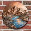 Retro Iron Art Round Wall Decoration 