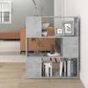 VidaXL Bookcase-Room Divider Concrete Grey 80x24x94 Cm