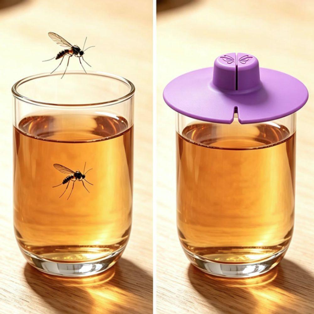 2PCS Multi-functional 2 in 1 Tea Bag Partner With Handle Silicone Tea Bag Holder Dishwasher Safe Reusable Mug Lid Office