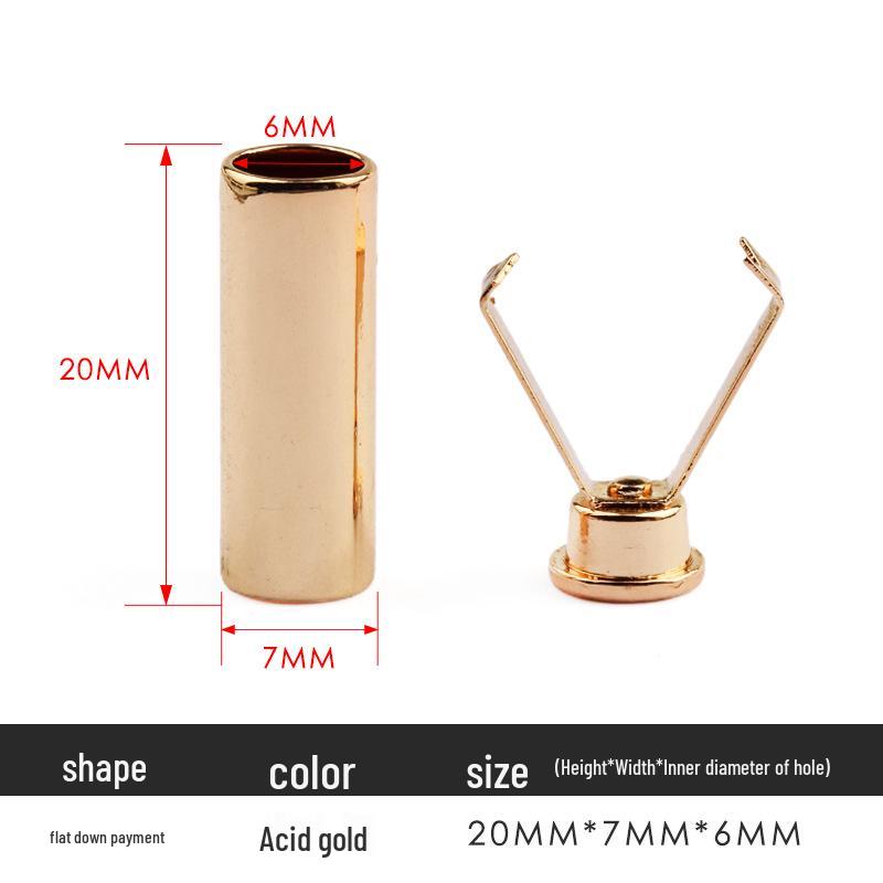 Metal Bell Clip Cord Pendant for Down Jackets and Hoodies with Removable Stopper Button