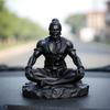 Lord Hanuman Idol for Car Dashboard, Home, Office Desk – Hanuman Murti for Peace, Positivity, Good Luck, Success, and Prosperity – Black Matte Finish