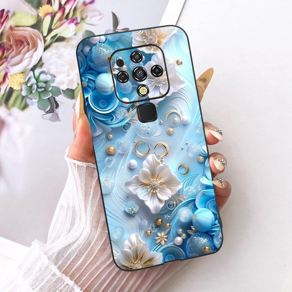 For Tecno Camon 16 CE7 CE7j CE9h Case For Tecno Camon 16 Pro Cover Cute Cat Fashion Butterfly Painted Casing