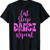 Ешь Спи Танцуй Повторяй Вдохновленная Мама Девочка Музыкальная Футболка