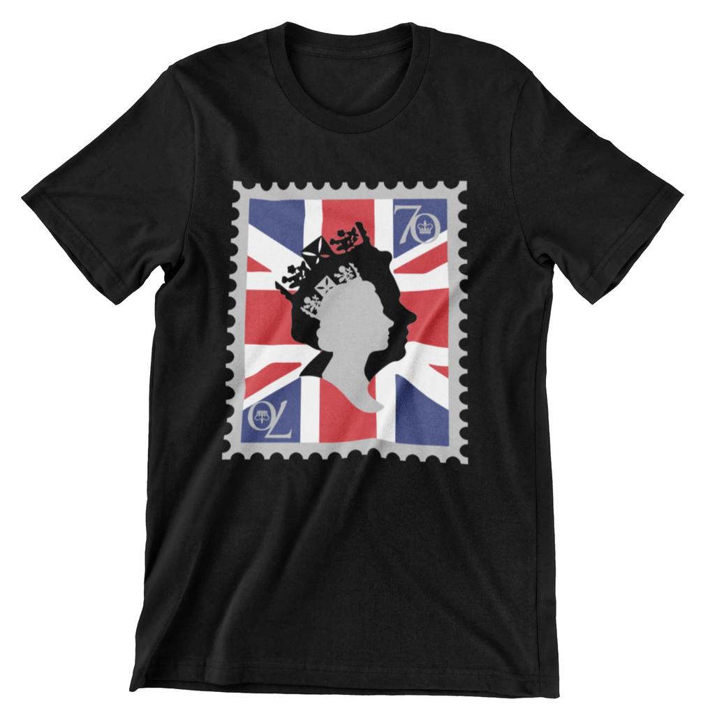 QUEEN Elizabeth Jubilee Kids T-Shirt Boys Girls Union Jack 70th Platinum