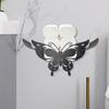 Metal Toilet Paper Holder Hollow Butterfly Holder Stand Cute Space-Saving Tissue Holder Multipurpose Toilet Paper Holder Stand