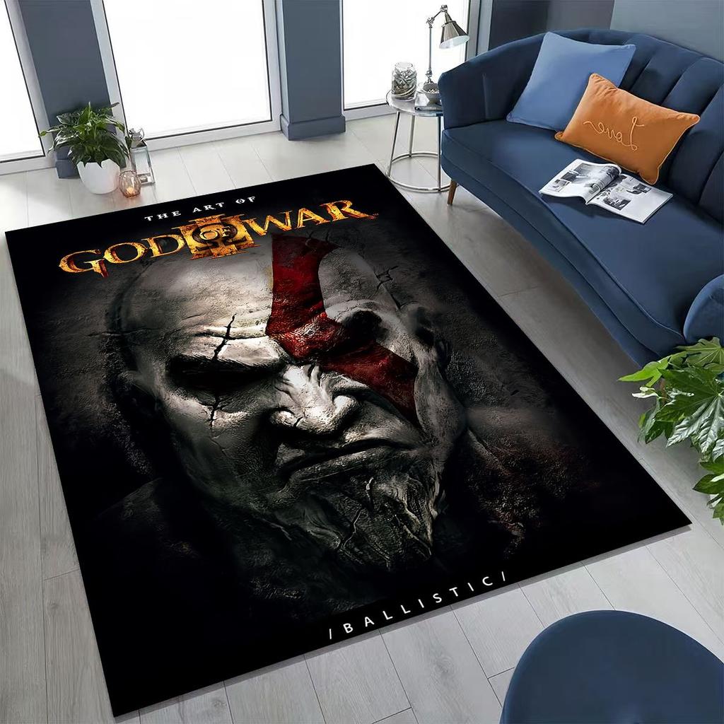 Классика God of War Кратос 3A Игра Игровой ковер для спальни, гостиной, дивана, домашний коврик для двери, декор, большой детский игровой нескользящий коврик для пола