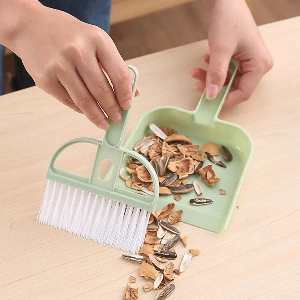 Мини-щетка для чистки, маленькая метла, набор совков, настольная подметальная машина, лопата для чистки мусора, бытовые инструменты для чистки стола
