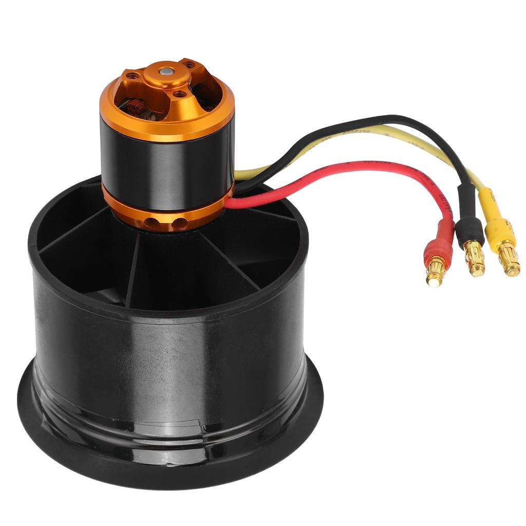 QXMotor 50mm EDF 12 Blades Ducted Fan with QF26114600KV 34S Brushless Motor for RC Airplane(CW )