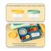 Bento Lunch Box with Leakproof Sauce Box Multi-Compartment Snack Box Meal Prep Containers for