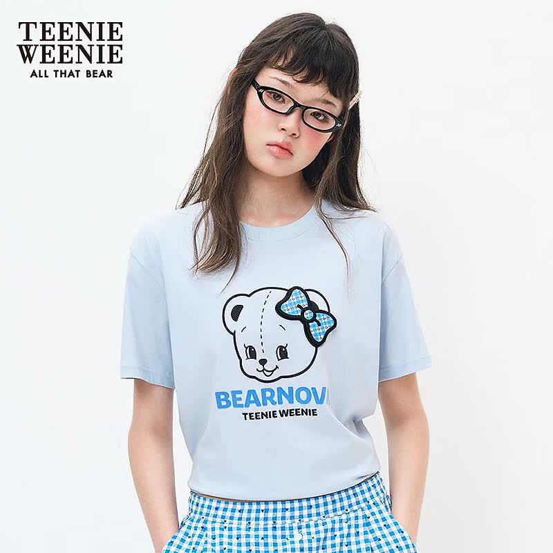 Teenie Weenie Женская футболка с буквой и мишкой