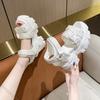 Fashion Comemore Platform Sports Style Sandals for Women White Black 11cm Super High Heels Women's Shoes Casual Thick Bottom Sandales
