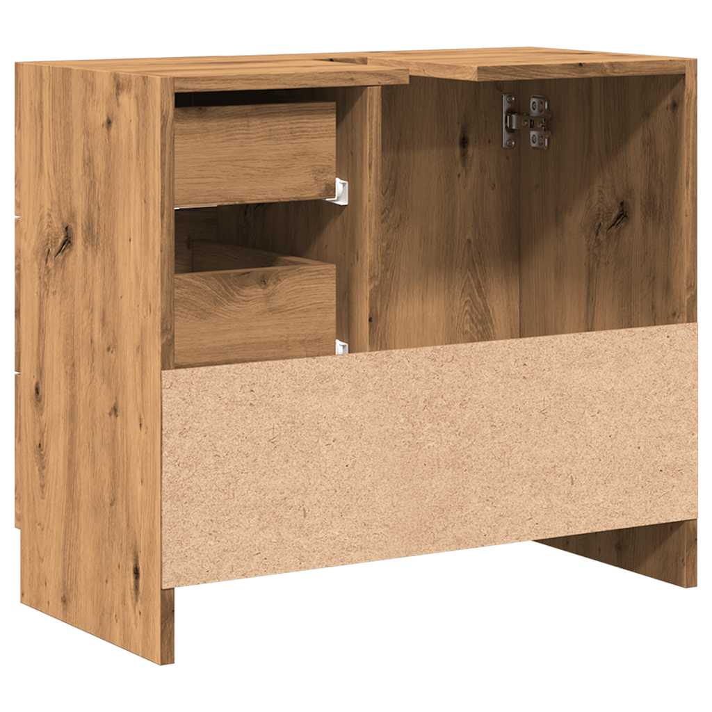 Artisan Oak Washbasin Cabinet 63 x 30 x 54 cm Particleboard