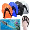 1Pair Freestyle Swim Paddles With Silicone Straps Kids/Adult Swimming Frog Paddle Adjustable Hands Fins Flippers 4