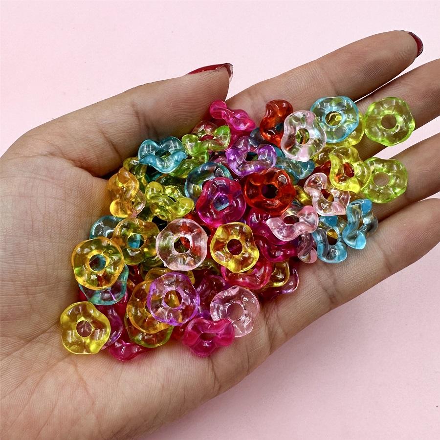 Home Party Supplies DIY Needlework Special-shaped Acrylic Beads Beads Spacer Faceted AB Color For Jewelry Making Crystal Beads