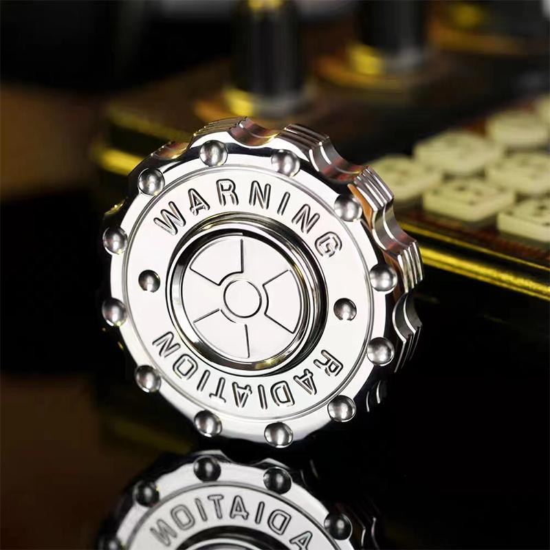 Предупреждение о радиации Fidget Slider Spinner EDC Gear Hand Spinner Clicker Игрушка-фиджет для взрослых Инструмент для лечения СДВГ Игрушки для снятия стресса и тревожности