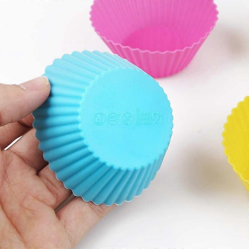 32pcs Food-Grade Silicone Baking Cups, Reusable Non-Stick Molds, Great for Portion-Controlled Snacks and Quick Breakfasts