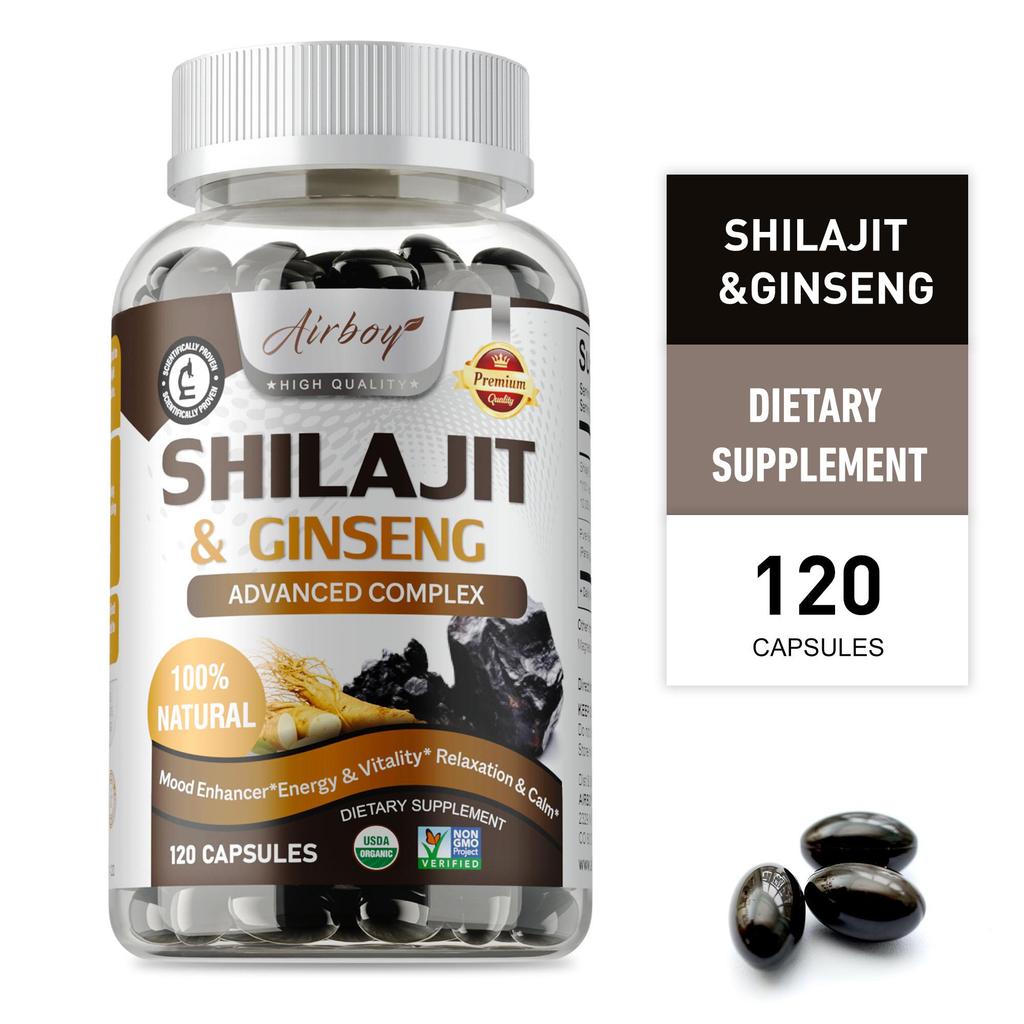 Himalayan Pure Natural Mineral Seed Capsules 1500 mg: Enhances energy, promotes brain health and vitality, and boosts immunity.