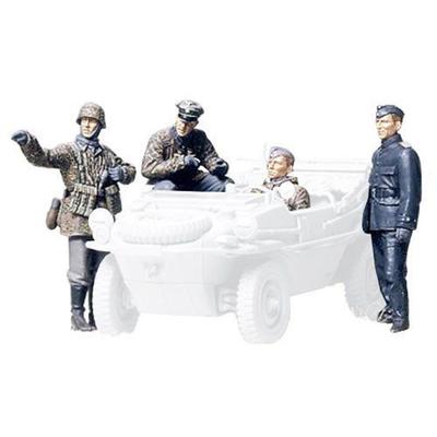 Tamiya 1/35 Военная миниатюра Серия Нет. 253 Немецкая армейская танковая часть Передовая разведывательная группа Пластиковая модель 35253