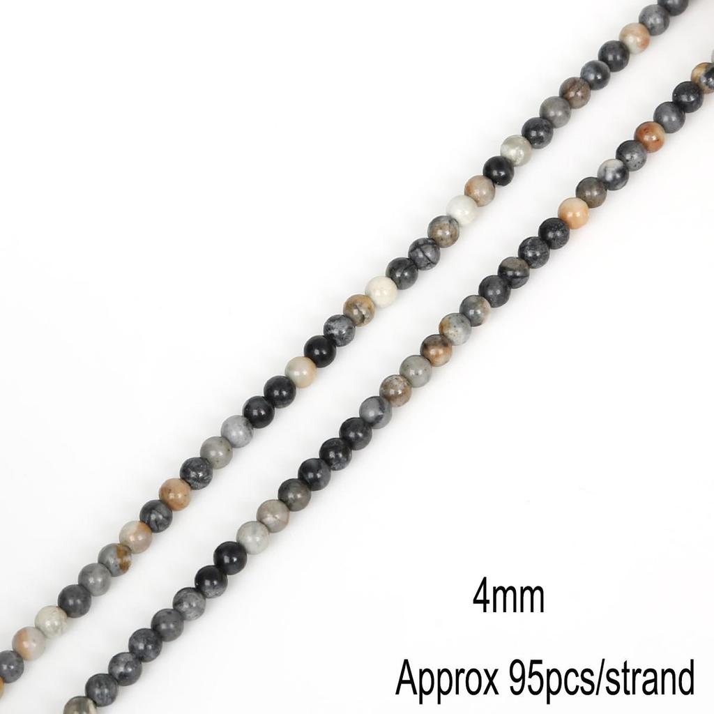 4/6/8/10/12 мм бусины из натурального камня круглые великолепные матовые свободные бусины Пикассо для изготовления ювелирных изделий своими руками ожерелье браслет