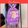 Kids Capybara Kindergarten Backpack Large Capacity Unisex Boys Girls Bag School