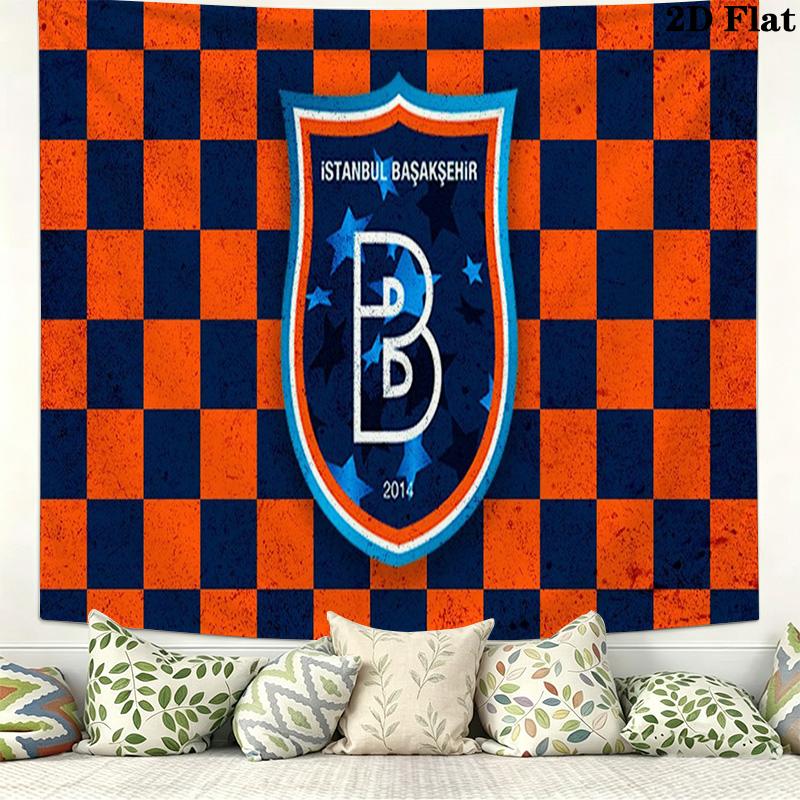 Estambul Basaksehir Wall Tapestry Aesthetic Wall Hanging Printed Fabric Blanket Decorative Tapestries for Bedroom Living Room Home Decor
