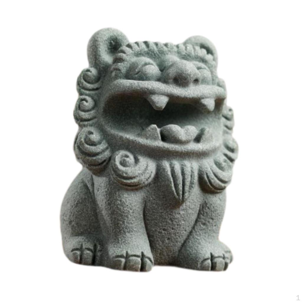 Статуя Kylin Tea Pet Скульптура Подарок на день рождения Коллекционное украшение для комнаты Сувениры Настольный ретро