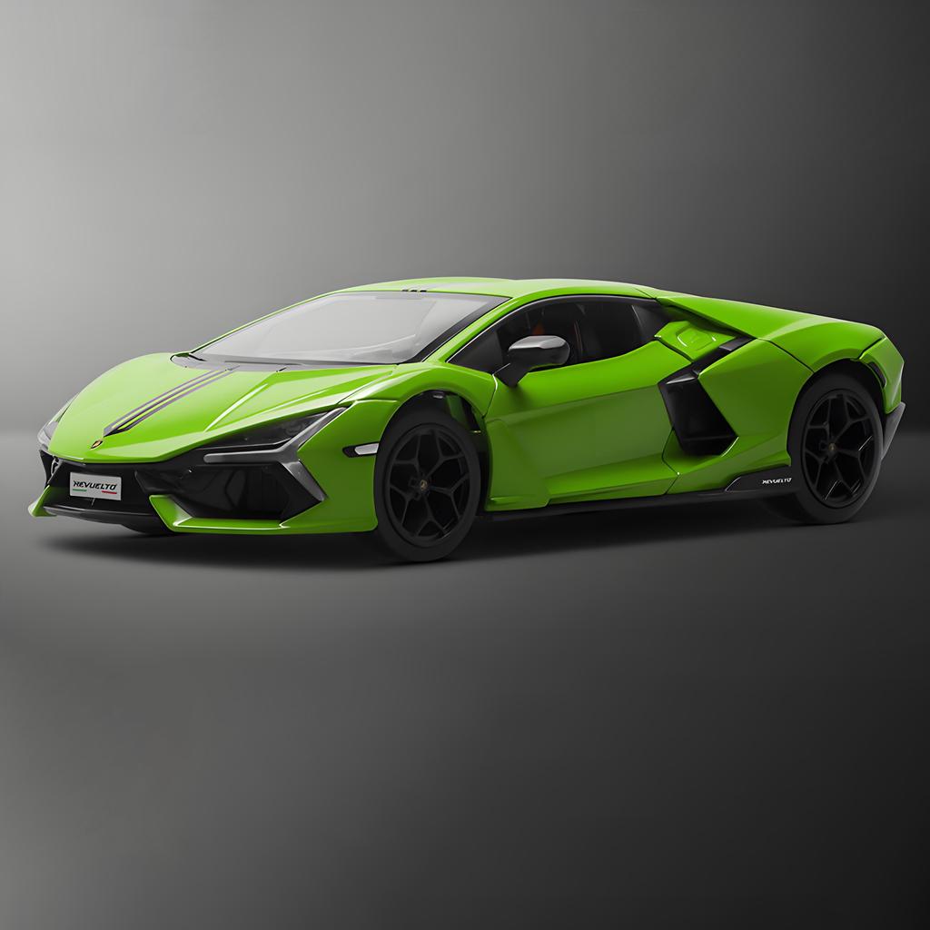 1/24 Lamborghini Revuelto Суперспортивный Автомобиль Литая Модель Металлический Автомобиль Коллекция Уровень Дом Модные Игрушки Украшения Хобби Парень