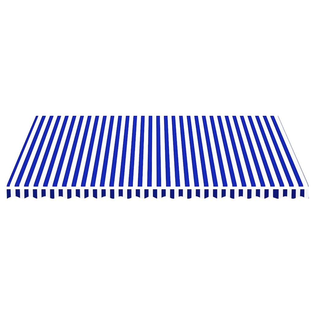 vidaXL Ersatzstoff für Markise Blau und Weiß 480x345 cm Polyester