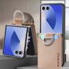 Кожаный кошелек с держателем для карт для Samsung Galaxy Z Flip 7 fe 6 5 4 3 Flip7 Flip6 Flip5 Чехол для телефона с кольцом Защитный