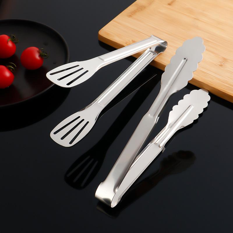 Многоцелевые щипцы для еды из нержавеющей стали — идеально подходят для барбекю, хлеба и шведского стола
