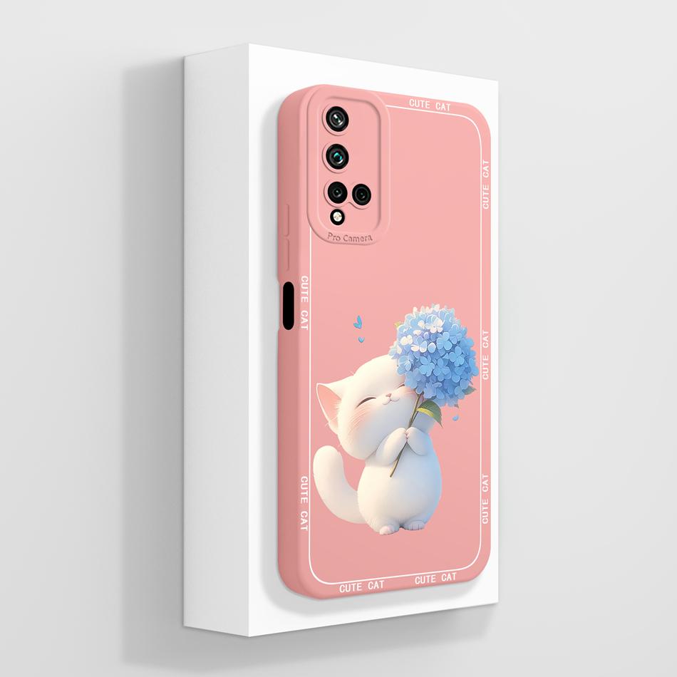 Чехол для телефона Huawei Nova 5T Креативный дизайн Полная защита Чехол для Huawei Nova5T Мягкий Жидкий Силикон Ударопрочный Корпус Capa