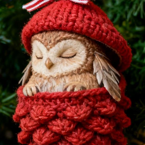 Лесные животные Желуди Украшения Акриловые Уютный лес Рождественские украшения 2D Акриловый Вязаный Сосновая шишка Животное Подвесное украшение для дома Вечеринки