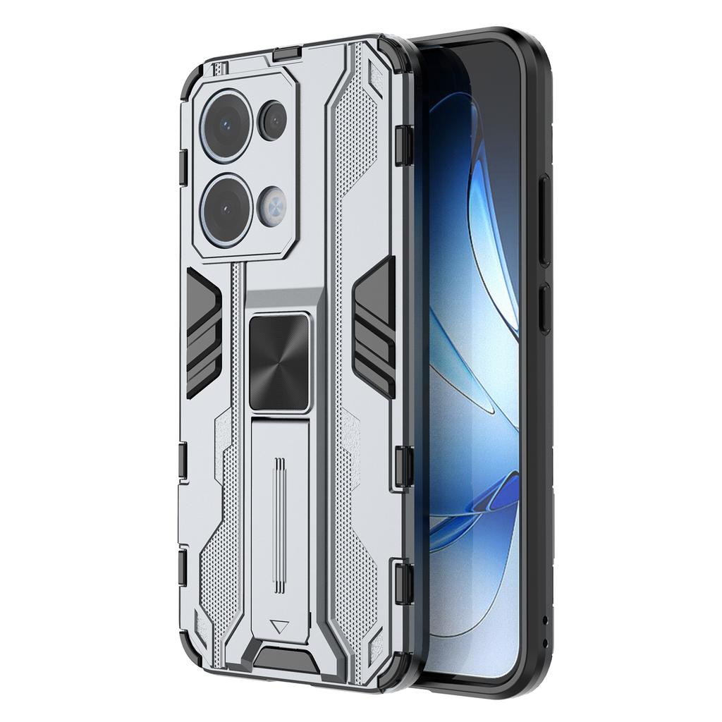 For Oppo Reno13 5G (Global) Case PC + TPU Shockproof Phone Cover with Kickstand