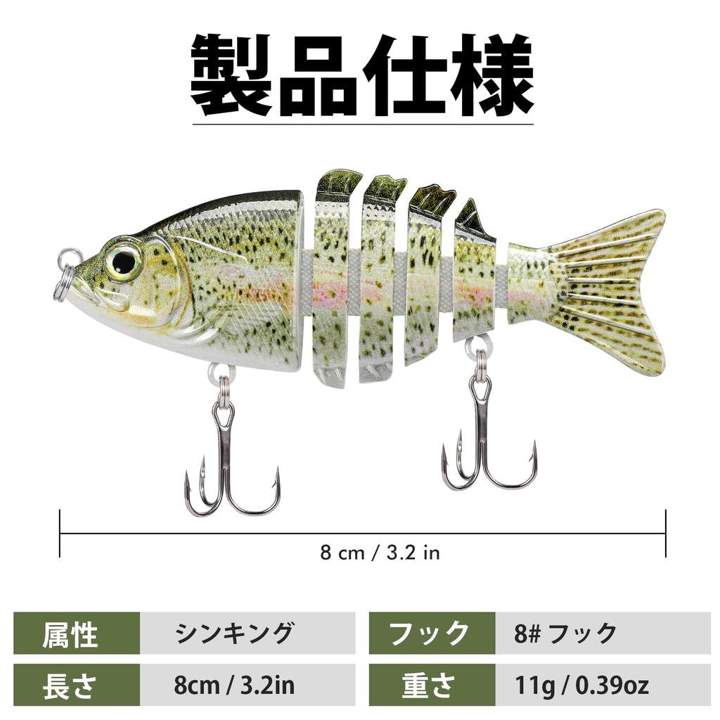 TRUSCEND Joint Fishing Lure 11g Набор из 3 реалистичных приманок для ловли пескаря в соленой и пресной воде. Сибас, голубая рыба, испанская макрель и