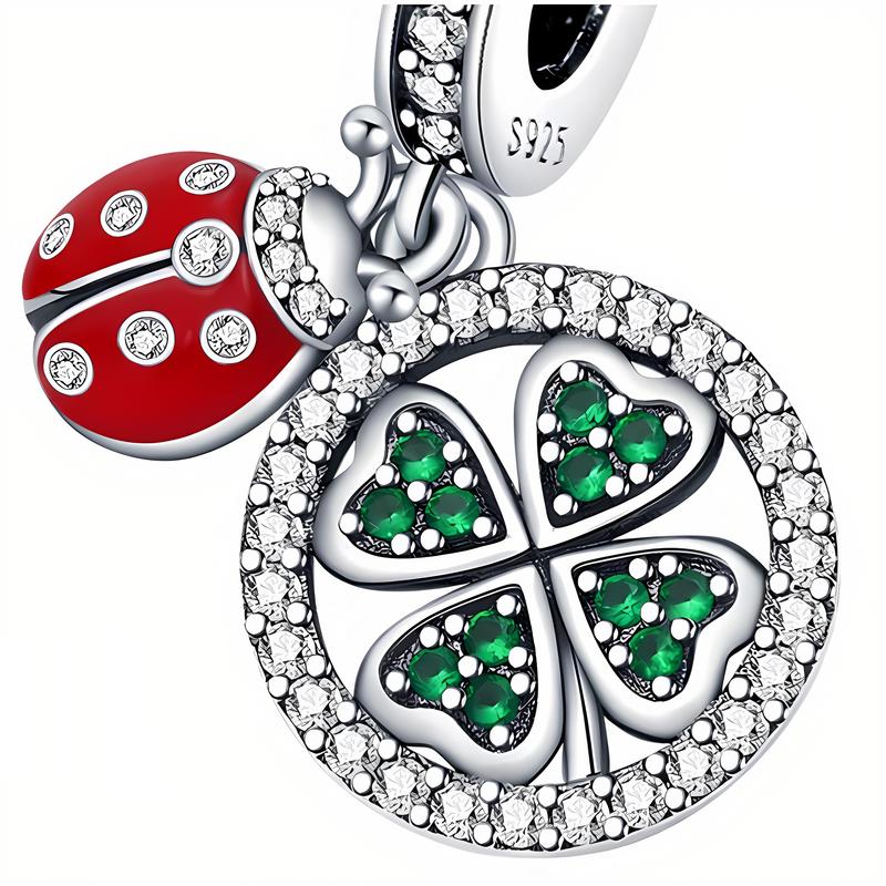 Charms Do Pandora Zawieszka Charms Koniczynka Biedronka Charmsy Trusky