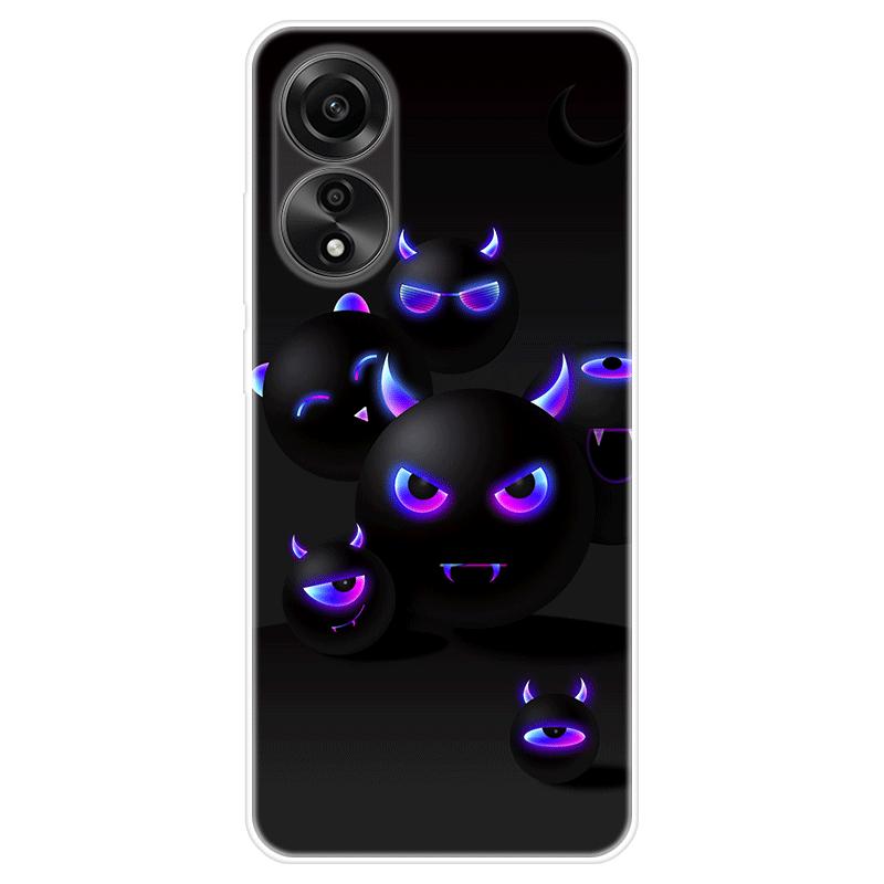 Для OPPO A58 A 58 4G чехол Мягкая силиконовая задняя крышка Мультяшный чехол для телефона Разнообразие