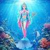Soft Light Mermaid Doll Gentle Music Playhouse Toy Cute Light Music Mermaid  Toy Gift