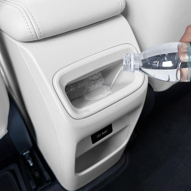 For Geely Xingyuan GEOME Proton Emas5 Center Console Armrest Rear Organizer Tray Auto Silicone Anti-Kick Storage Box Accessories