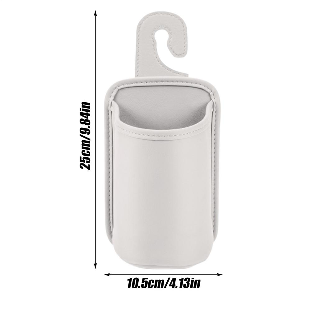 Подстаканники для автомобильного сиденья PU Задний карман для хранения стаканов Ударопрочный Защищенный от проливания Многофункциональный Автомобильный органайзер Для зонта Телефона