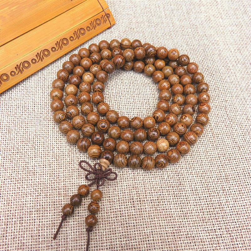 Multilayer Wenge Prayer Beads Tibetan Buddhist Mala Buddha Bracelet Rosary Wooden For Women Men