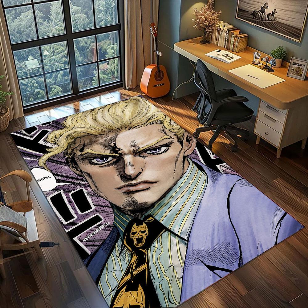 Ковер Jonathan Joestar JoJo для гостиной, спальни, домашний декор, крулой коврик из фильма, игровой коврик для пола