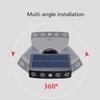 4LED Solar Outdoor Motion Sensor Waterproof Garden Rotatable LED Light Solar Spotlight Garden Path Street Lighting Simulation Monitoring Light