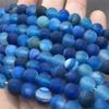 Round Loose Matte Stripe Agate Spacer Beads for Jewelry Making DIY Charm Bracelet 6/8/10mm