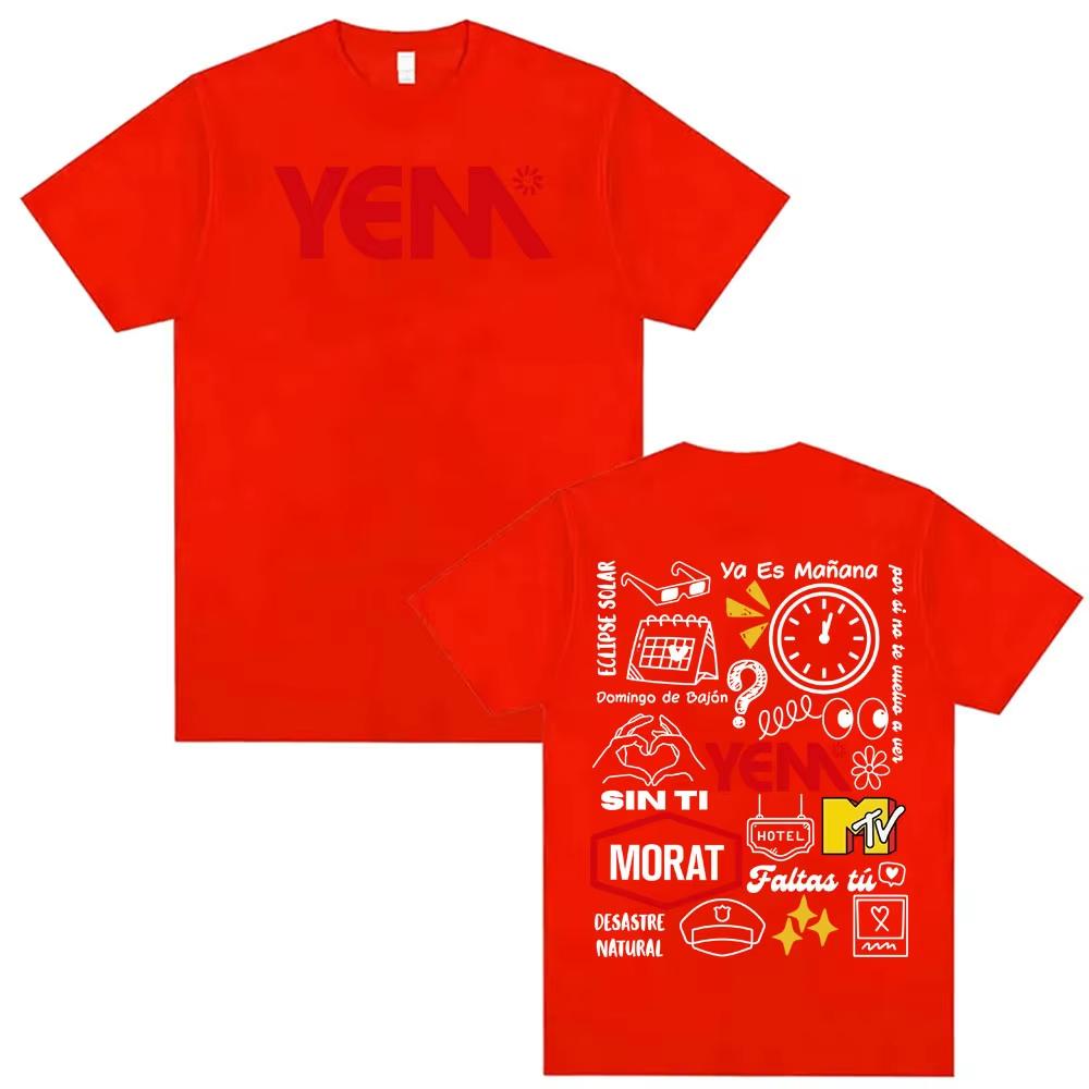 Band Morat Asuntos Pendientes Album Printed T Shirt Mens Hip Hop Pop Music Tshirt Oversized High Quality Tee Shirts Streetwear
