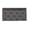 Tory Burch T Monogram Iconic Jacquard Pattern Cotton Wallet Women wallet Navy-Blue 165023-405