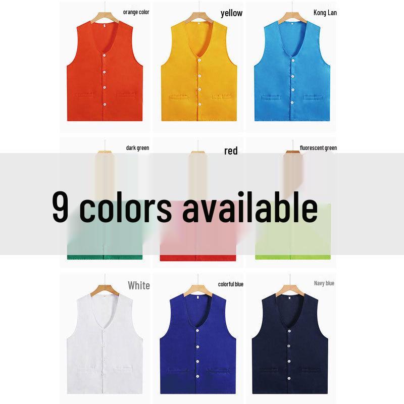 Красный жилет волонтера на заказ с логотипом для взрослых и детей – Идеально подходит для мероприятий и общественной работы