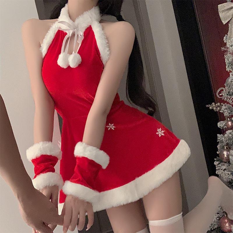 Sexy Lingerie Christmas Cos Cosplay Velvet Sexy New Robe Suit