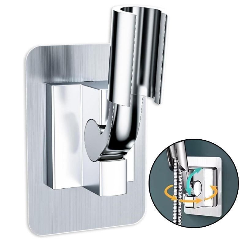 Universal Shower Head Holder Bracket Self-Adhesive Wall Mount Adjustable Stand