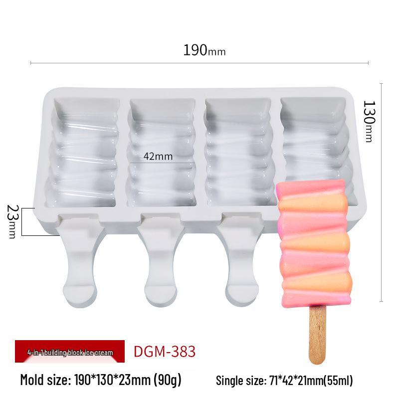 Силиконовая форма для мороженого Sanxin для домашнего детского эскимо, рождественских пирогов и шоколадных фруктов